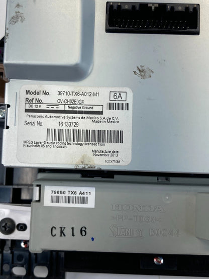 13-15 ACURA ILX CENTER DASH INFORMATION GPS DISPLAY SCREEN 39710-TX6-A012-M1 OEM