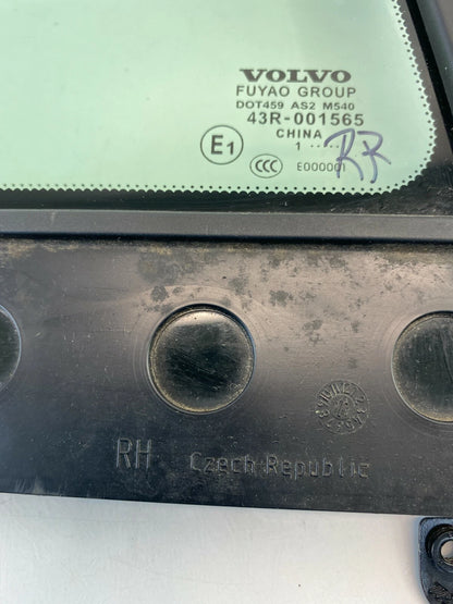 11-18 2011-2018 Volvo S60 Rear Right Back Door Quarter Fixed Window Glass OEM