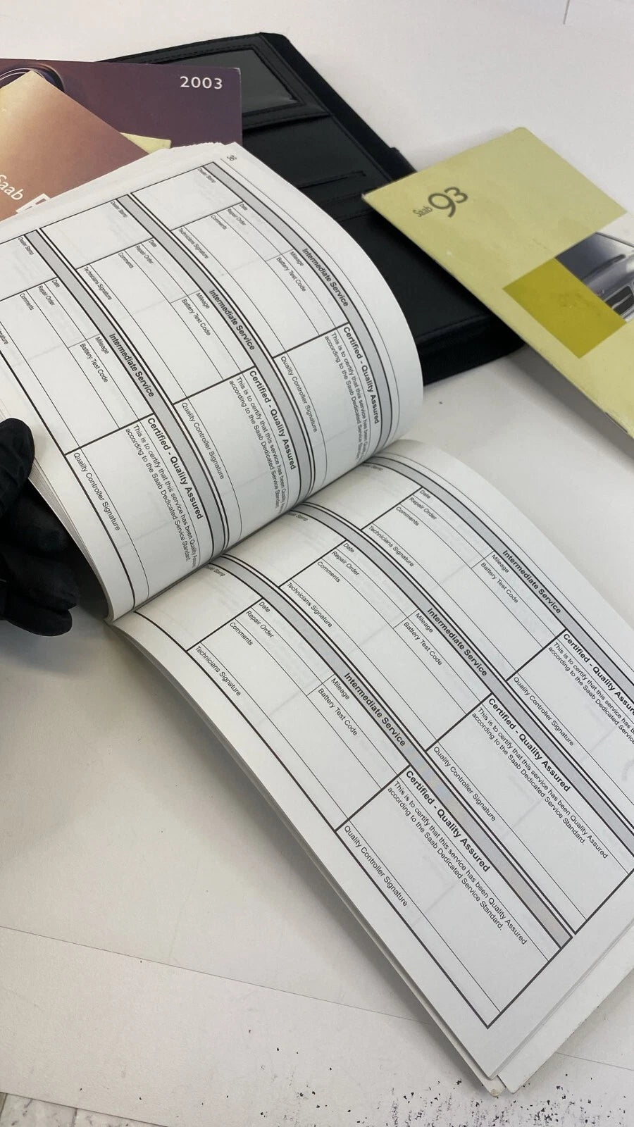 2004 04 SAAB 9-3 OWNERS MANUAL CONSUMER INFO WARRANTY BOOK W/ CASE OEM