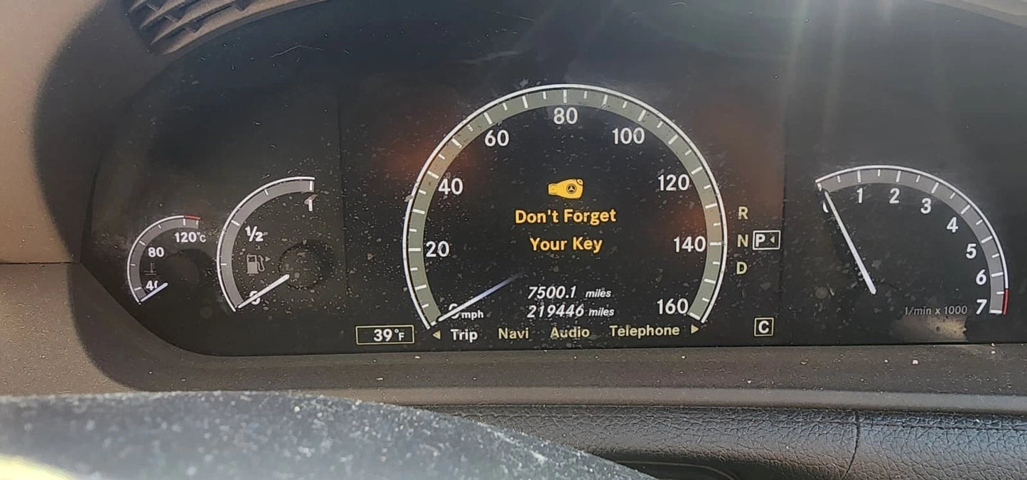 07-10 Mercedes-Benz CL550 Instrument Cluster Speedometer 263-650-254 219K Miles
