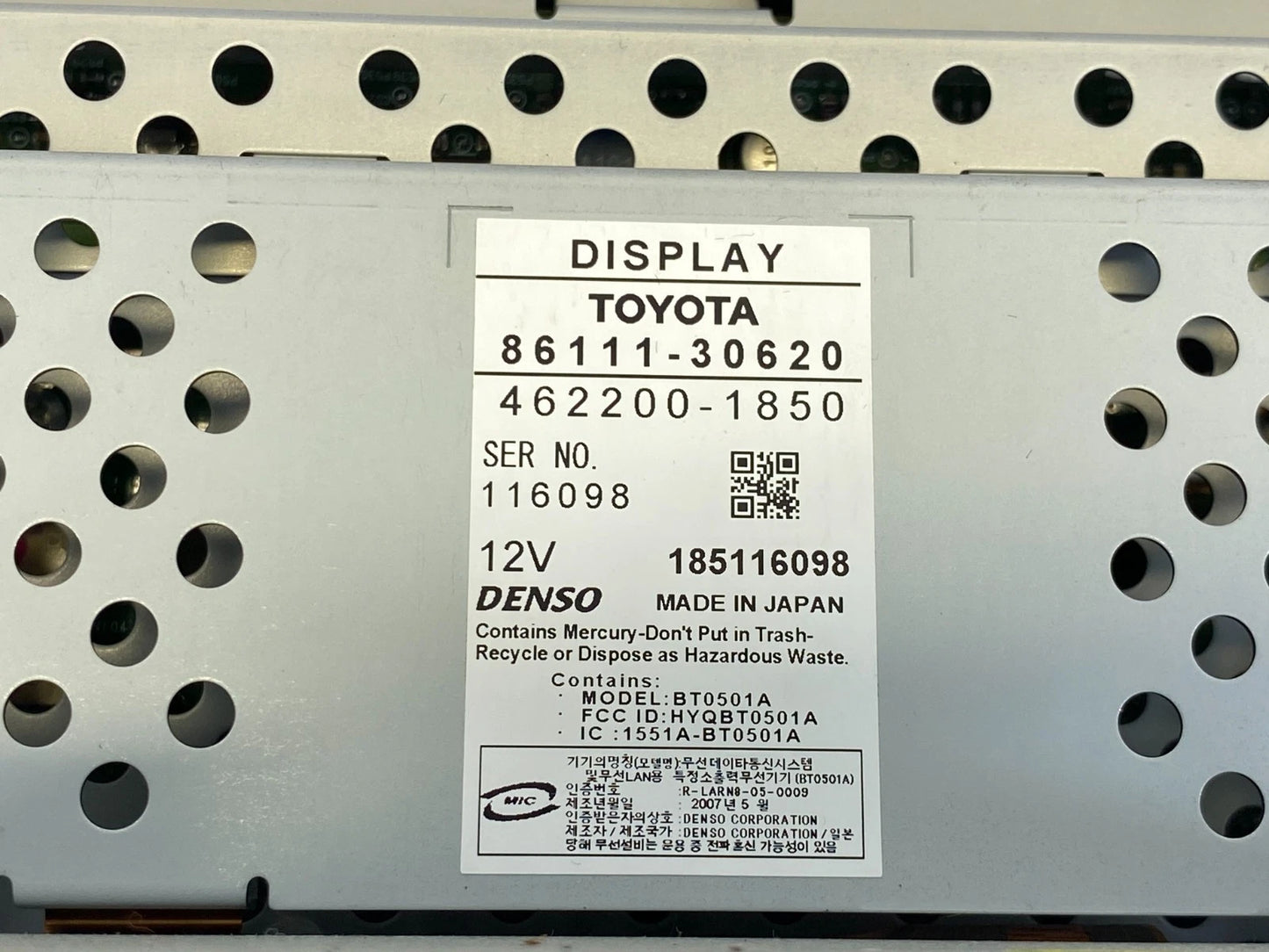 2007 2008 LEXUS GS350 RADIO NAVIGATION GPS DISPLAY INFORMATION CLIMATE CONTROL