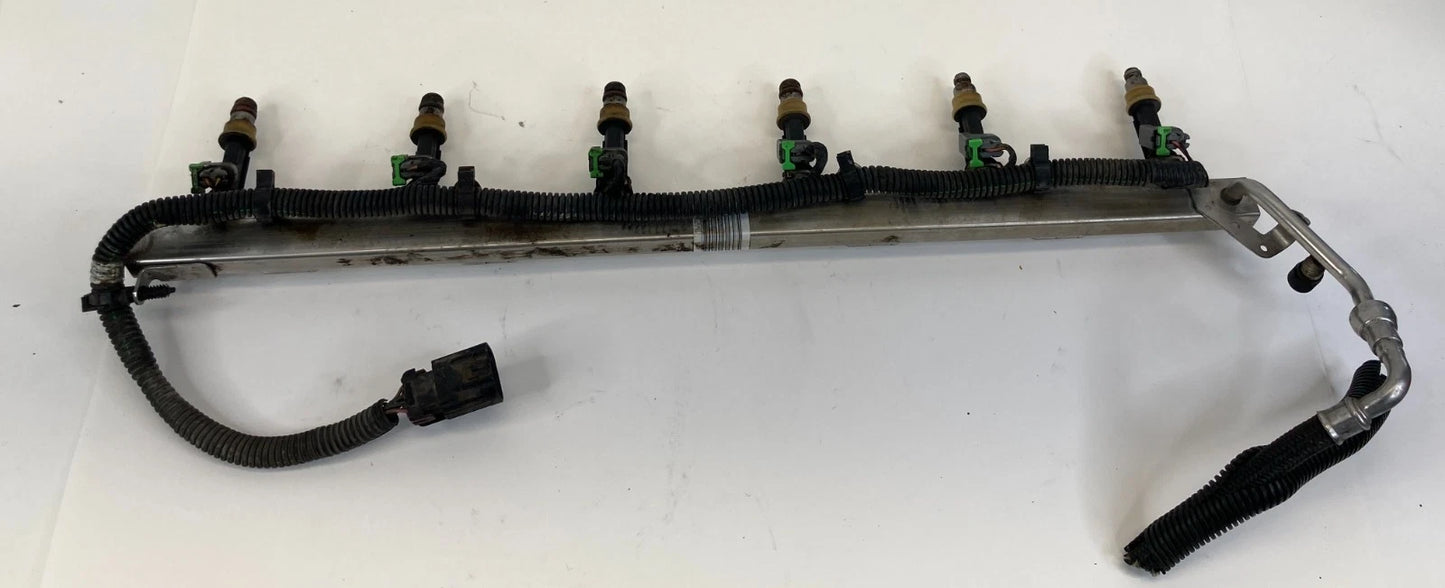 2002-2005 CHEVROLET TRAILBLAZER 4.2L L6 FUEL INJECTOR RAIL W/ INJECTORS OEM