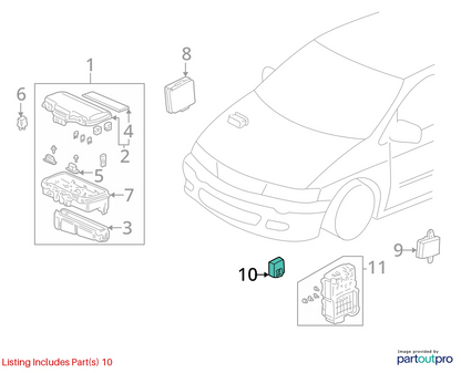 01 02 03 04 HONDA ODYSSEY THEFT LOCKING KEYLESS CONTROL MODULE 38380-S0X-A02 OEM