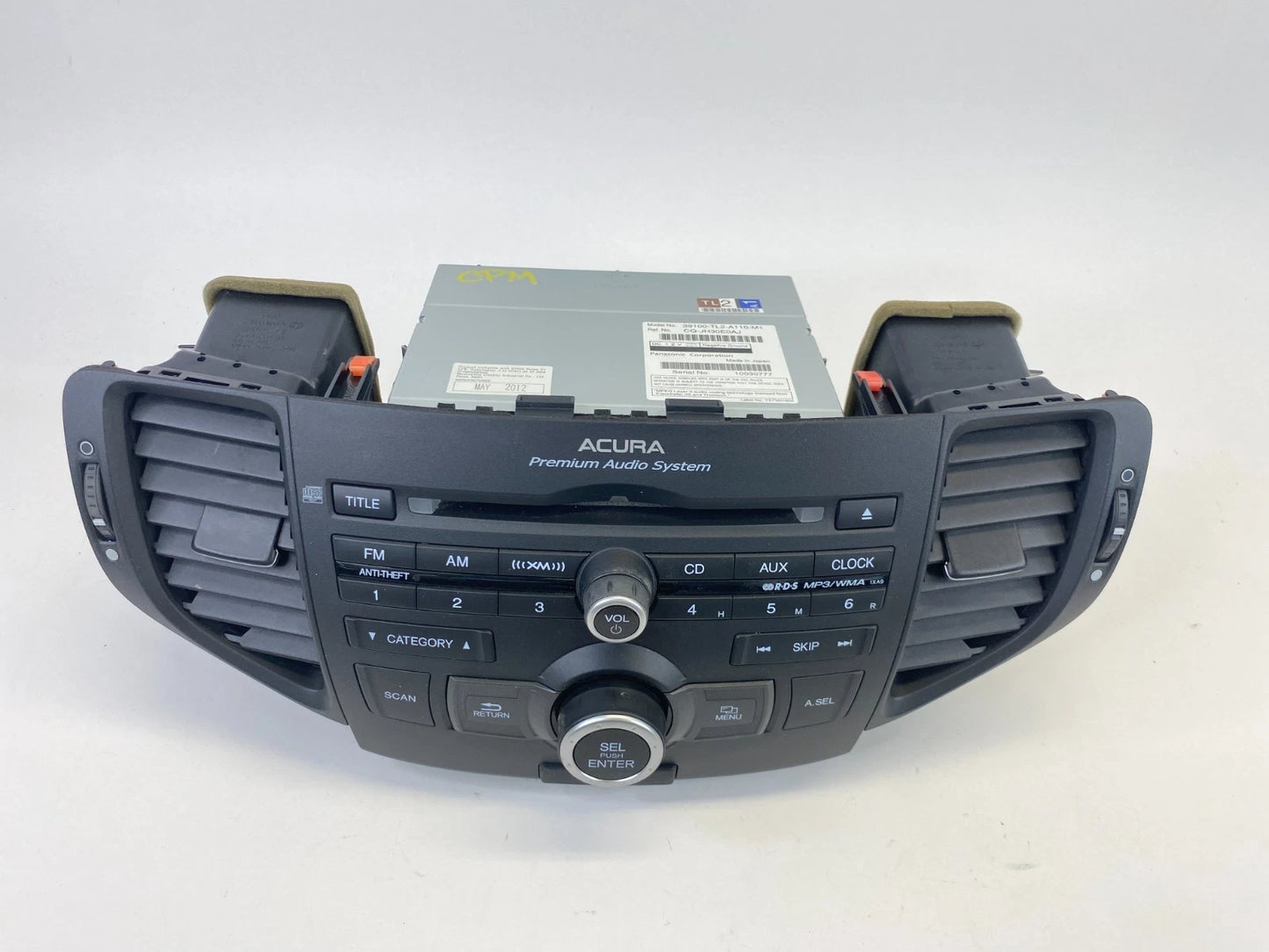 2011-2014 ACURA TSX AM/FM XM RADIO RECEIVER CD PLAYER MP3 WMA 39100-TL2-A110