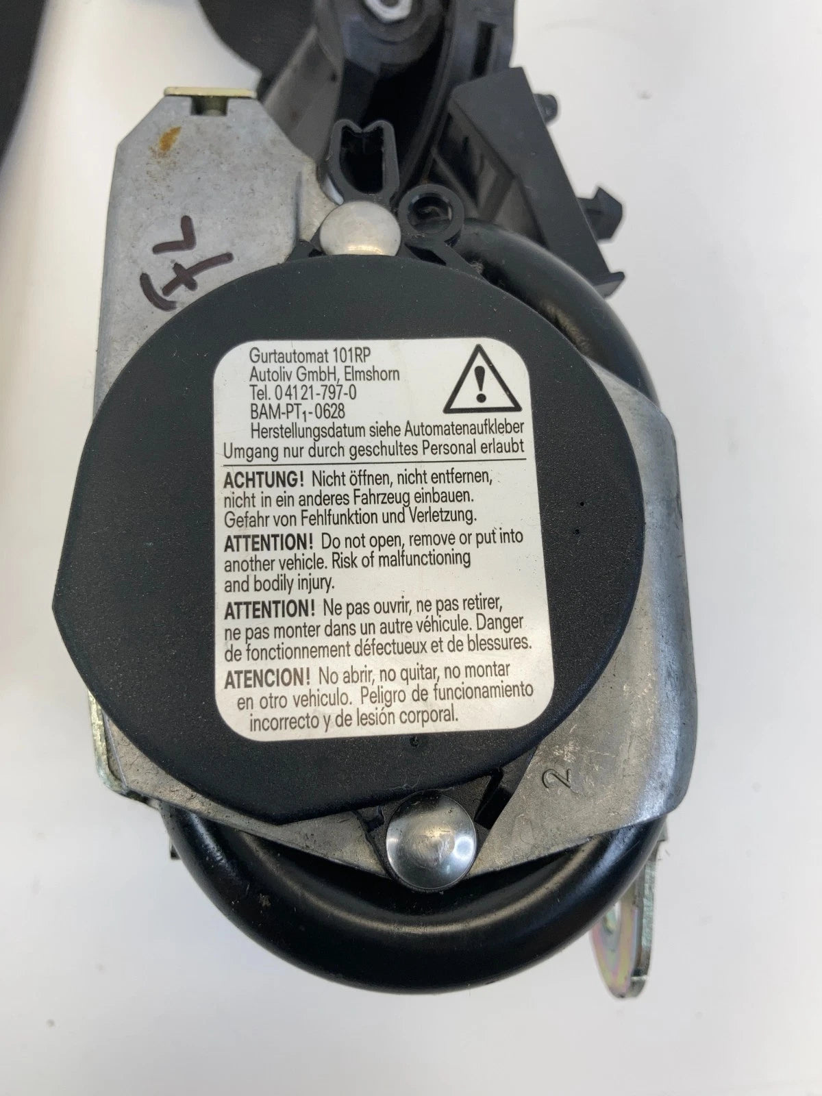 2006 MERCEDES-BENZ CLS500 FRONT LEFT DRIVER SIDE SEAT BELT RETRACTOR ASSY OEM