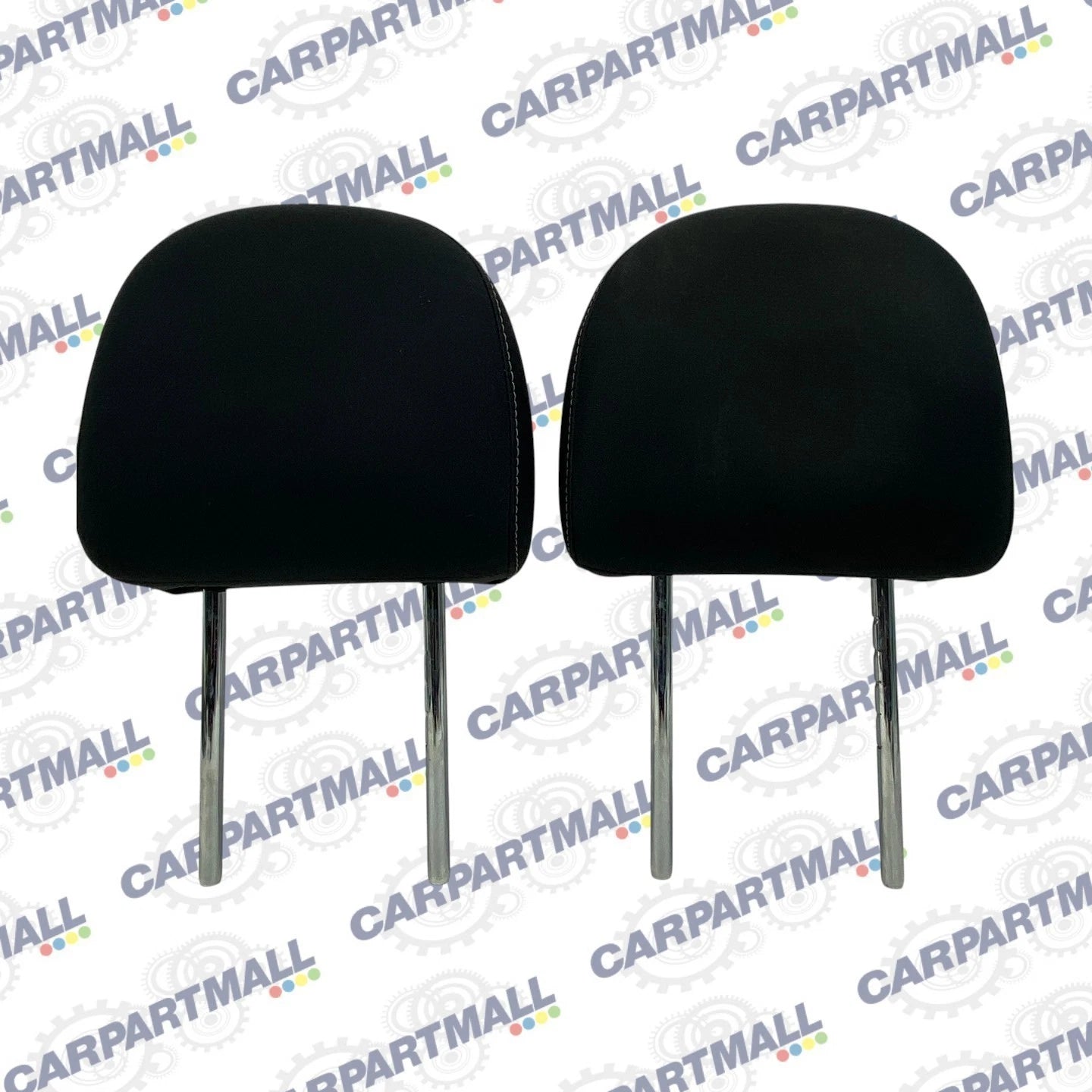 2016-2019 NISSAN SENTRA FRONT LEFT RIGHT SEAT HEADREST SET BLACK CLOTH OEM