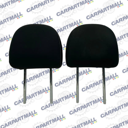 2016-2019 NISSAN SENTRA FRONT LEFT RIGHT SEAT HEADREST SET BLACK CLOTH OEM
