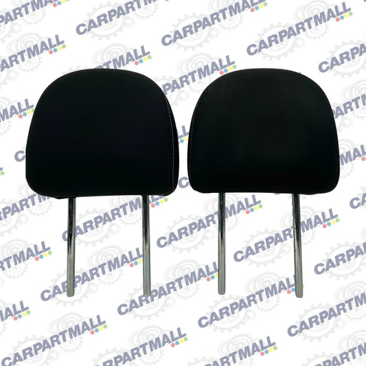 2016-2019 NISSAN SENTRA FRONT LEFT RIGHT SEAT HEADREST SET BLACK CLOTH OEM