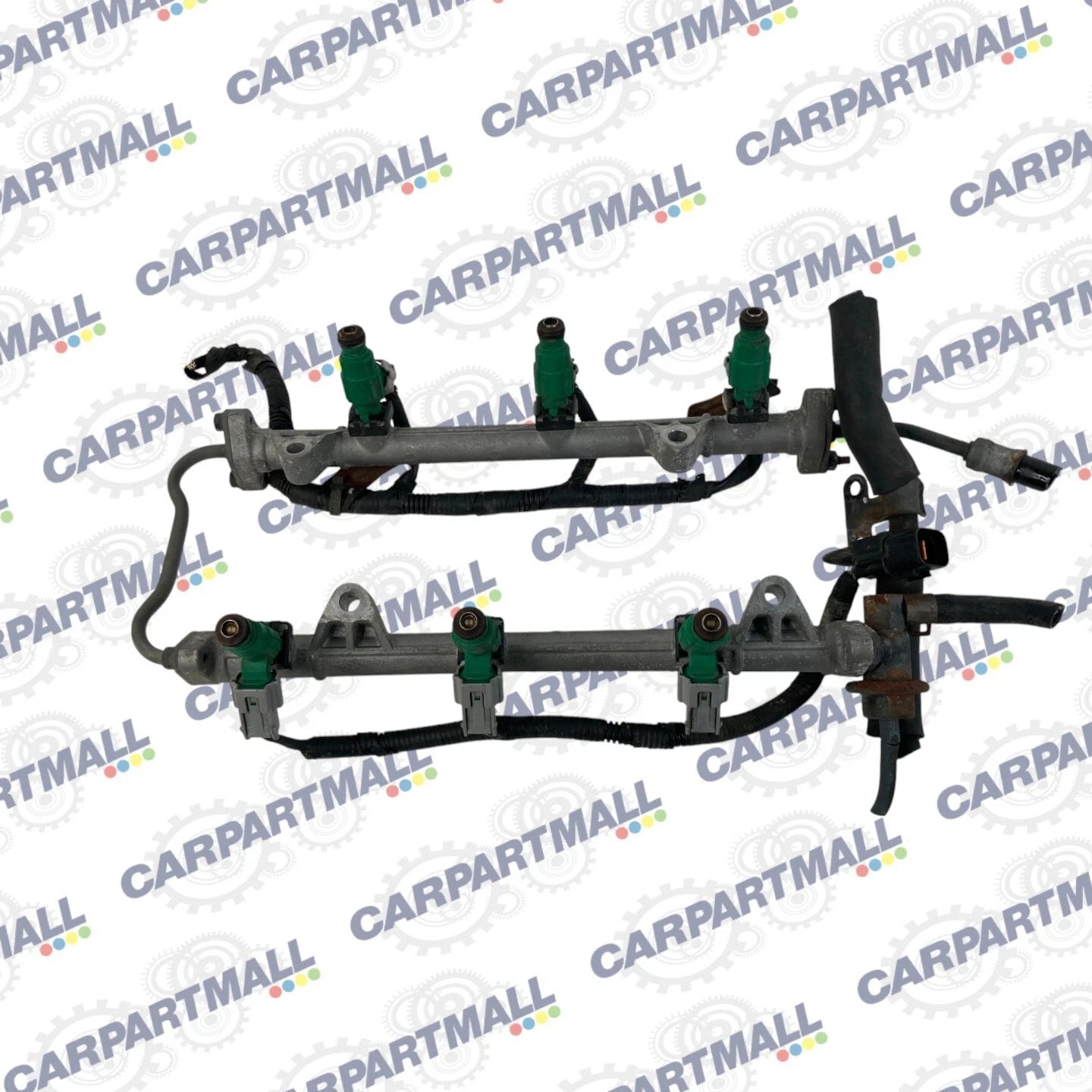 2002-2005 HYUNDAI SONATA 2.7L V6 FUEL INJECTORS WITH DELIVERY RAIL SET OEM