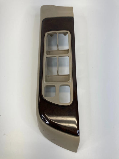 2002 NISSAN PATHFINDER FRONT LEFT FR LH SIDE DOOR MASTER WINDOW SWITCH BEZEL OEM