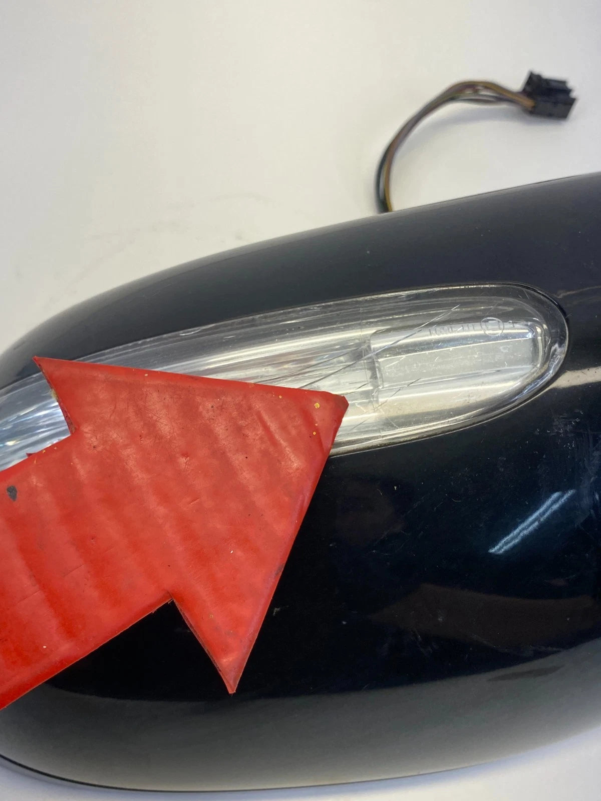2005 MERCEDES C240 FRONT LEFT DRIVER SIDE VIEW POWER DOOR MIRROR BLACK OEM