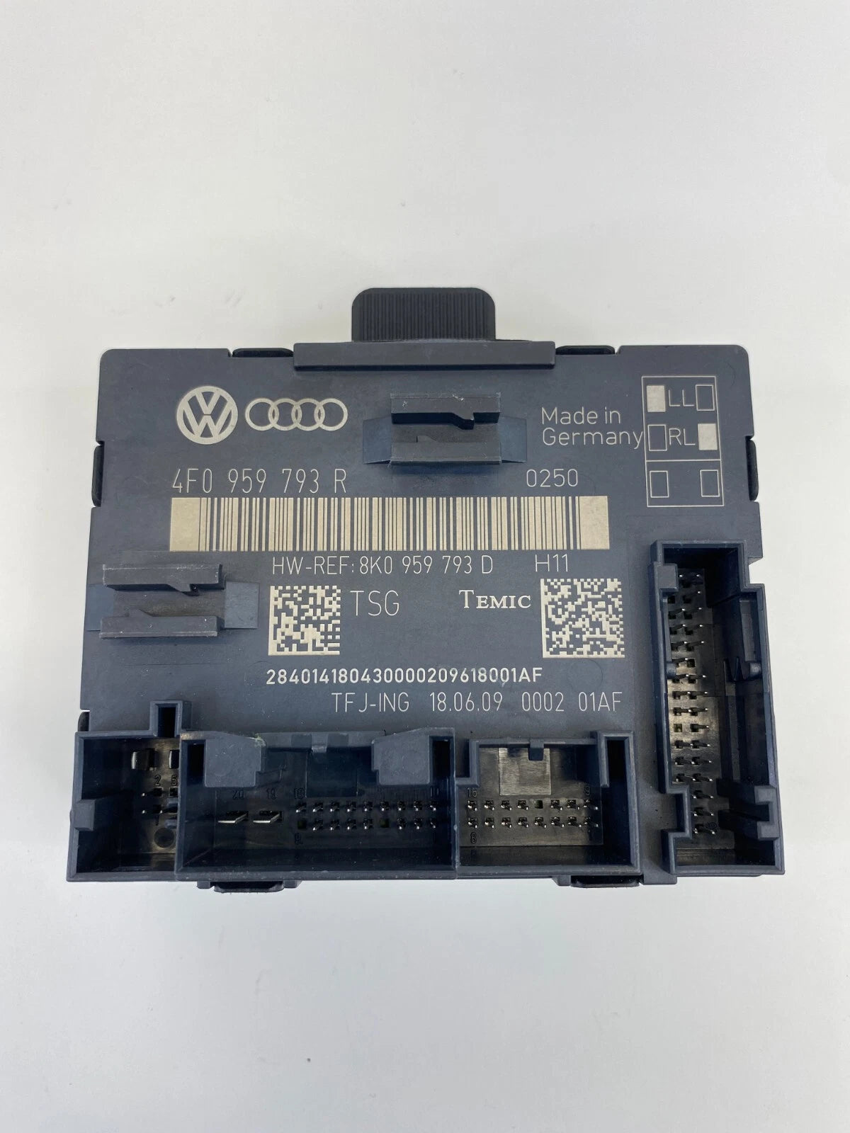 2009-2011 AUDI A6 QUATTRO FRONT LEFT DOOR WINDOW CONTROL MODULE 4F0-959-793-R