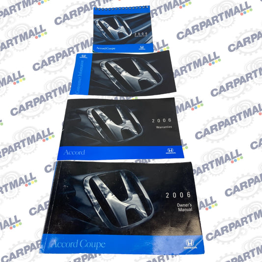 2006 HONDA ACCORD COUPE OWNER'S MANUAL WARRANTIES & QUICK START GUIDE BOOKS OEM