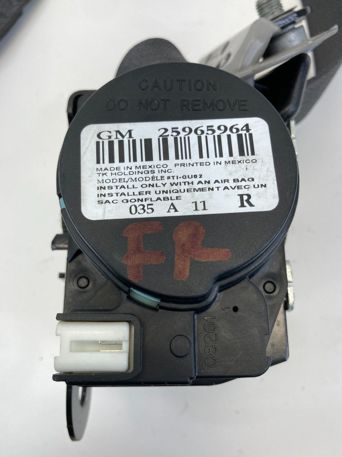 2005-2011 Cadillac STS Front Right Passenger Seat Belt Retractor Assembly OEM