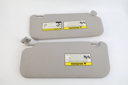 2010-2013 KIA SOUL WITHOUT SUNROOF RIGHT & LEFT SUNVISOR SUN VISOR SET GREY OEM