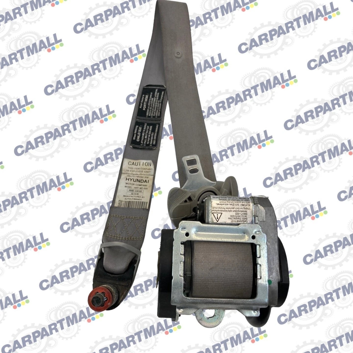 2006-2011 HYUNDAI ACCENT SEDAN FRONT RIGHT PASSENGER SEAT BELT 888801E501QS OEM