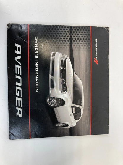 2011 11 DODGE AVENGER SEDAN OWNER'S MANUAL INFORMATION GUIDE BOOK OEM