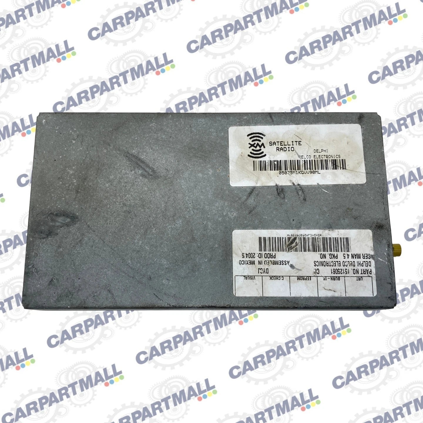 2004 2005 CHEVROLET TRAILBLAZER XM SATELLITE RADIO RECEIVER MODULE 15125061 OEM