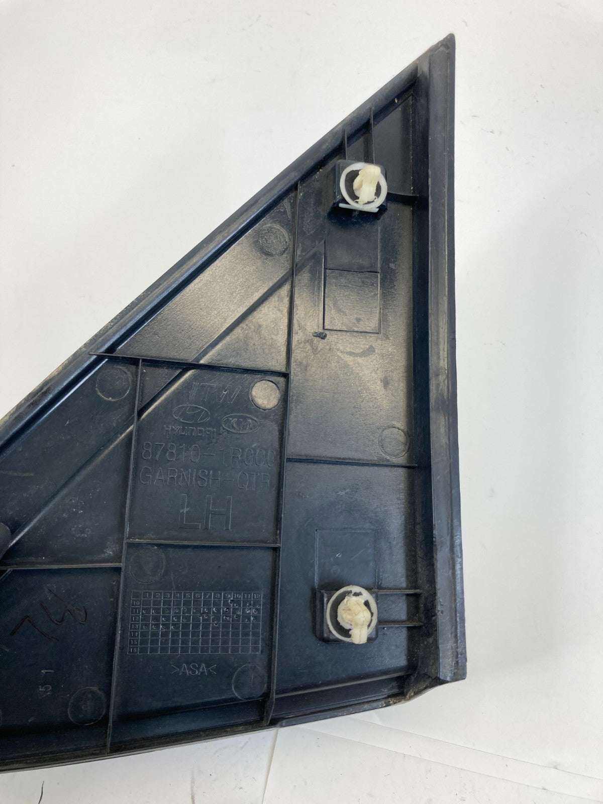 2012-2017 Hyundai Accent Sedan Left Quarter Window Trim Molding 87810-1R000