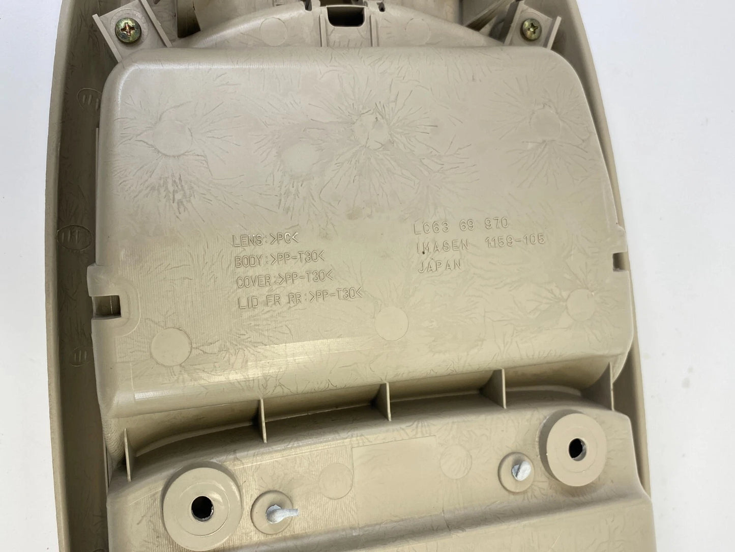2000 2001 MAZDA MPV ROOF OVERHEAD CONSOLE DOME MAP LIGHT STORAGE LC6369970 OEM