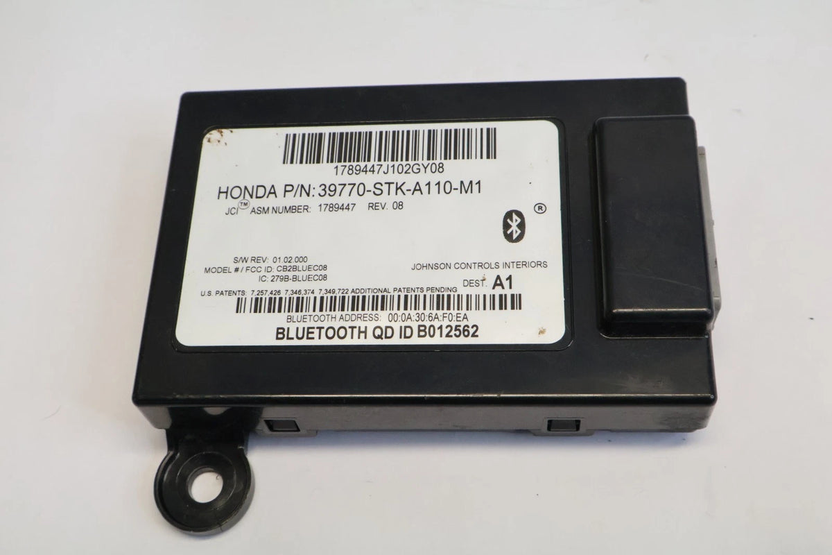 2010-2012 ACURA RDX HANDS FREE LINK BLUETOOTH CONTROL MODULE OEM 39770-STK-A110