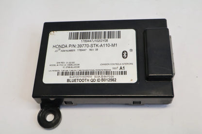 2010-2012 ACURA RDX HANDS FREE LINK BLUETOOTH CONTROL MODULE OEM 39770-STK-A110