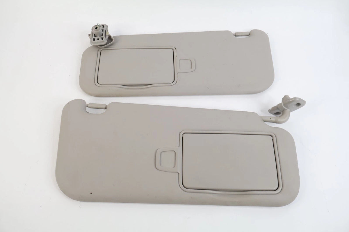 2010-2013 KIA SOUL WITHOUT SUNROOF RIGHT & LEFT SUNVISOR SUN VISOR SET GREY OEM