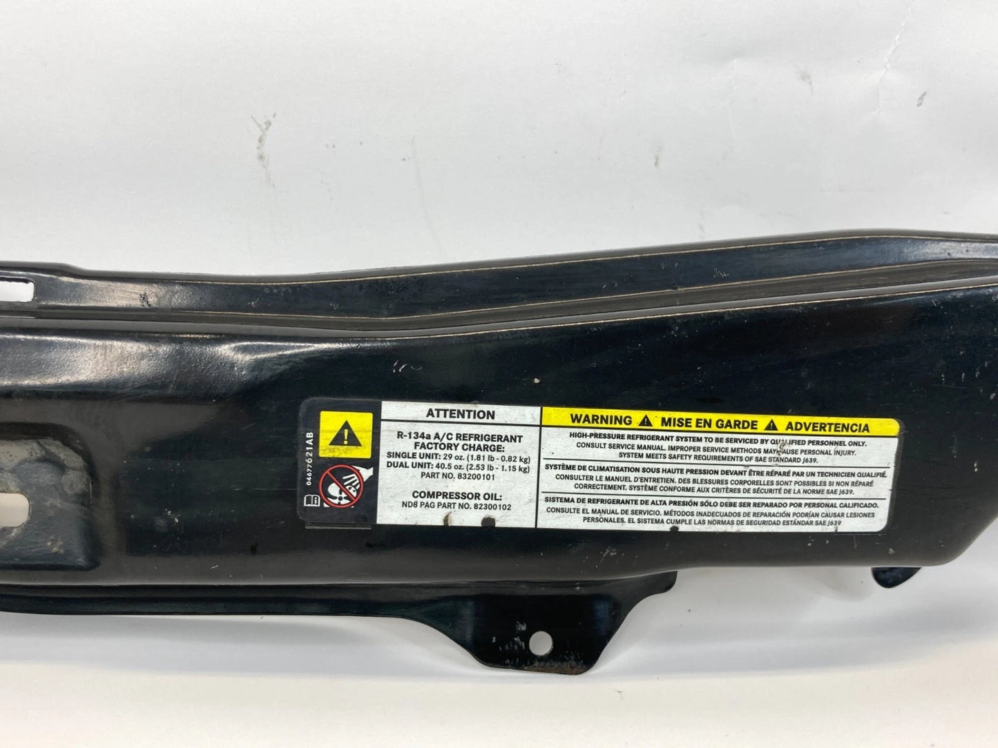 2008-2010 DODGE GRAND CARAVAN UPPER RADIATOR SUPPORT TIE BAR 68023327AA OEM