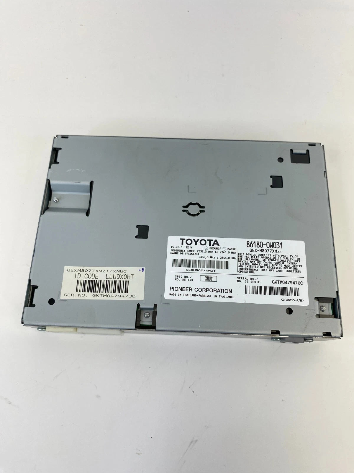 07 08 LEXUS RX350 AUDIO EQUIPMENT SATELLITE RADIO RECEIVER MODULE 86180-0W031