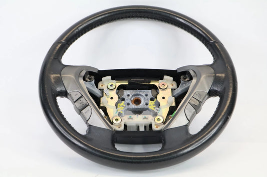 2003-2005 HONDA PILOT LEATHER STEERING WHEEL WITH AUDIO BUTTONS BLACK OEM