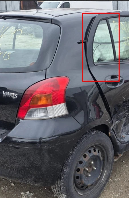 2007-2012 TOYOTA YARIS HATCHBACK REAR RIGHT BACK DOOR WINDOW VENT GLASS FIXED