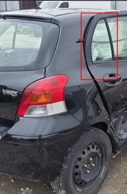 2007-2012 TOYOTA YARIS HATCHBACK REAR RIGHT BACK DOOR WINDOW VENT GLASS FIXED