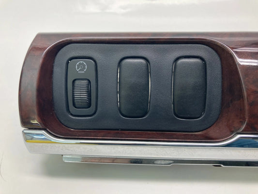 2004-2012 MITSUBISHI GALANT DIMMER LIGHT CONTROL SWITCH WOODGRAIN TRIM COVER OEM