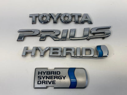 2004-2009 TOYOTA PRIUS HYBRID REAR EMBLEM TRUNK HATCH LOGO BADGE SIGN SET OEM