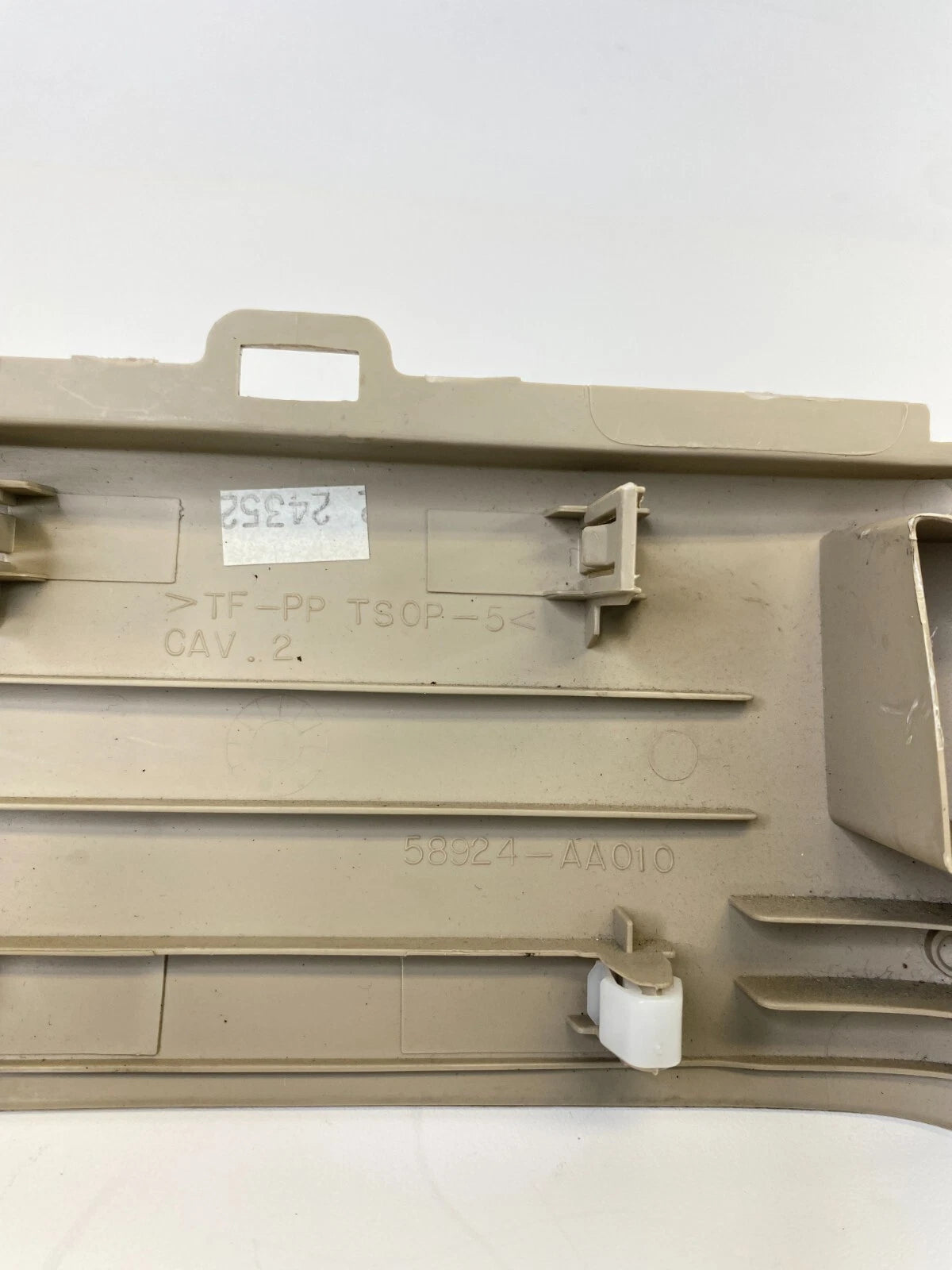 2004-2008 TOYOTA SOLARA CENTER CONSOLE REAR END PANEL TRIM COVER 58924-AA010 OEM