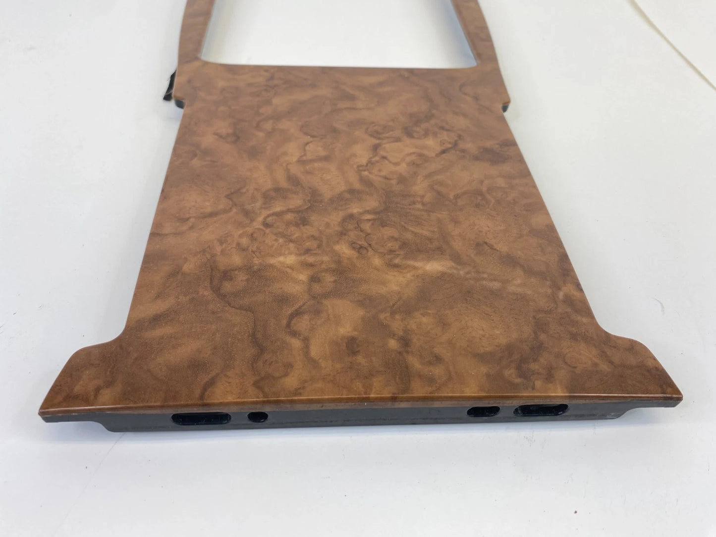 2008-2012 BUICK ENCLAVE CENTER CONSOLE STORAGE BOX WOOD COVER PLATE BEZEL TRIM