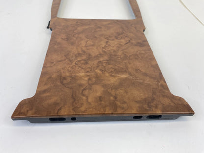 2008-2012 BUICK ENCLAVE CENTER CONSOLE STORAGE BOX WOOD COVER PLATE BEZEL TRIM