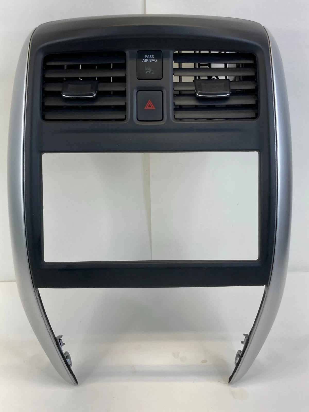 2015-2019 Nissan Versa Dash Radio Bezel Trim w/ Air Vent & Hazard Switch OEM