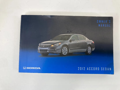 2012 12 HONDA ACCORD SEDAN OWNERS MANUAL SET WITH CASE OEM