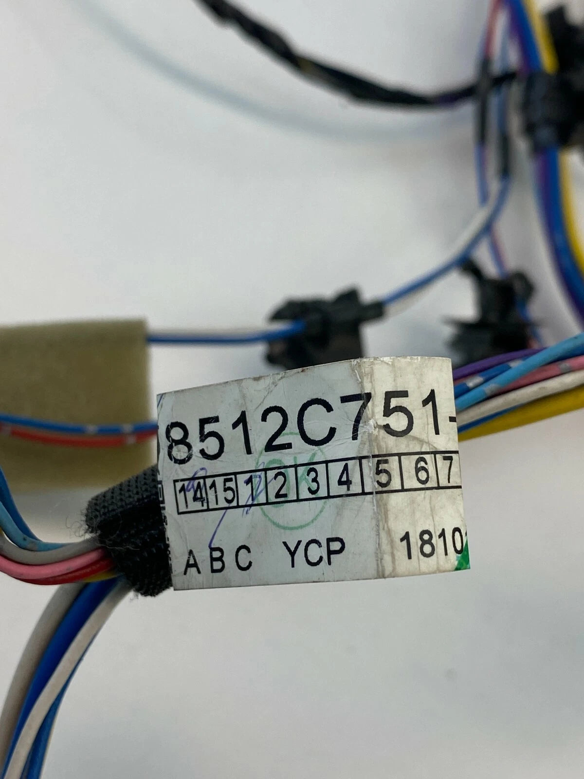 2014 2015 MITSUBISHI MIRAGE FRONT RIGHT SIDE DOOR WIRE WIRING HARNESS 8512C751
