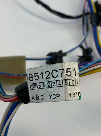 2014 2015 MITSUBISHI MIRAGE FRONT RIGHT SIDE DOOR WIRE WIRING HARNESS 8512C751