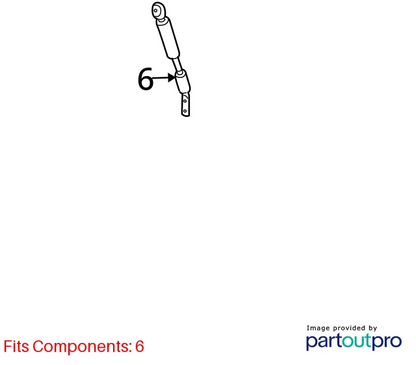 01-04 NISSAN XTERRA LIFTGATE LIFT SUPPORT SHOCK STRUT PAIR SET 90450-7Z405 OEM