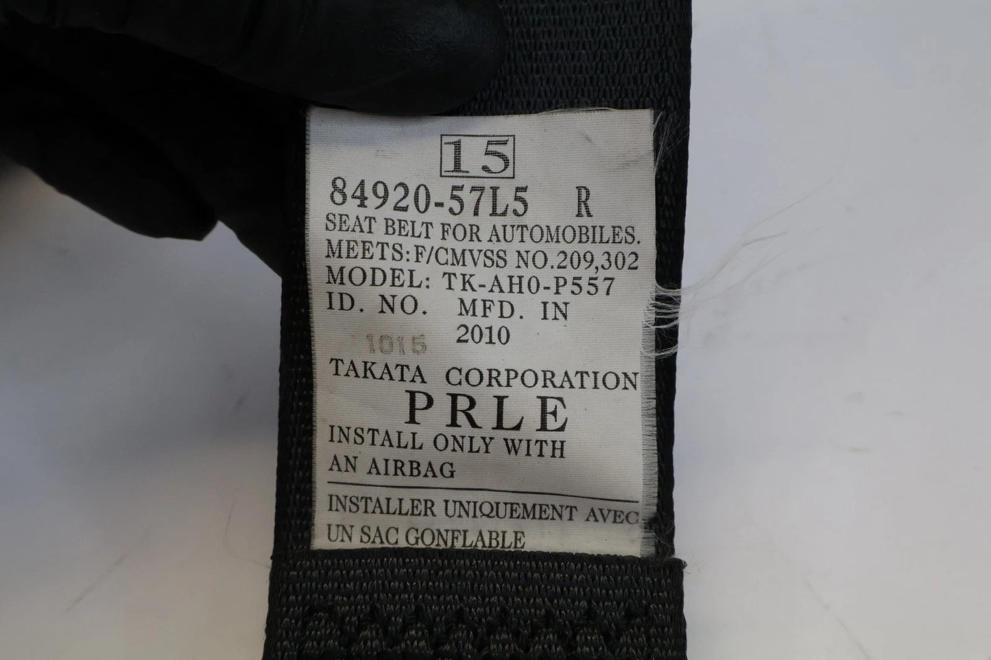 2010-2013 SUZUKI KIZASHI FRONT RIGHT SIDE SEAT BELT RETRACTOR 84920-5715 OEM