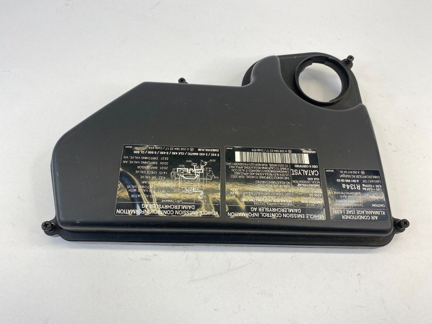 1999-2003 Mercedes-Benz CLK 430 Under Hood Fuse Box Control Module Housing Cover