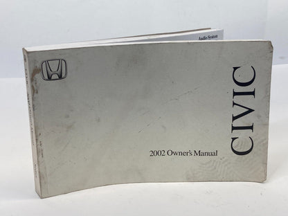 2002 02 Honda Civic Sedan 4-DR Owners Manual Guide Book OEM