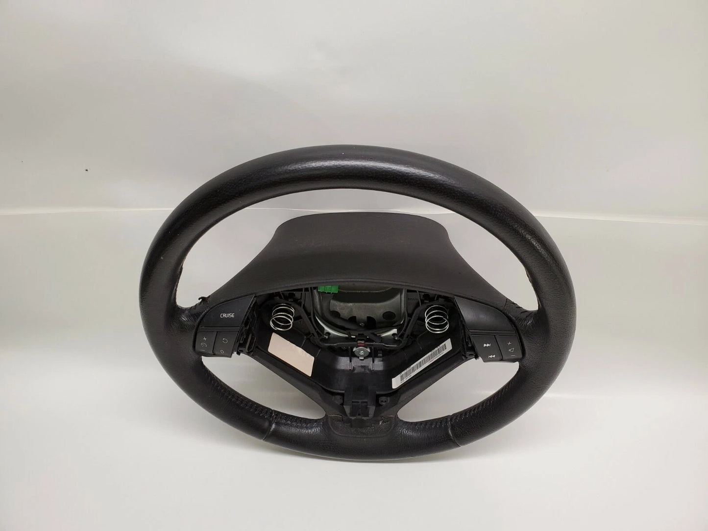 04-09 VOLVO S60 SEDAN STEERING WHEEL W/ CRUISE CONTROL LEATHER BLACK 30741684