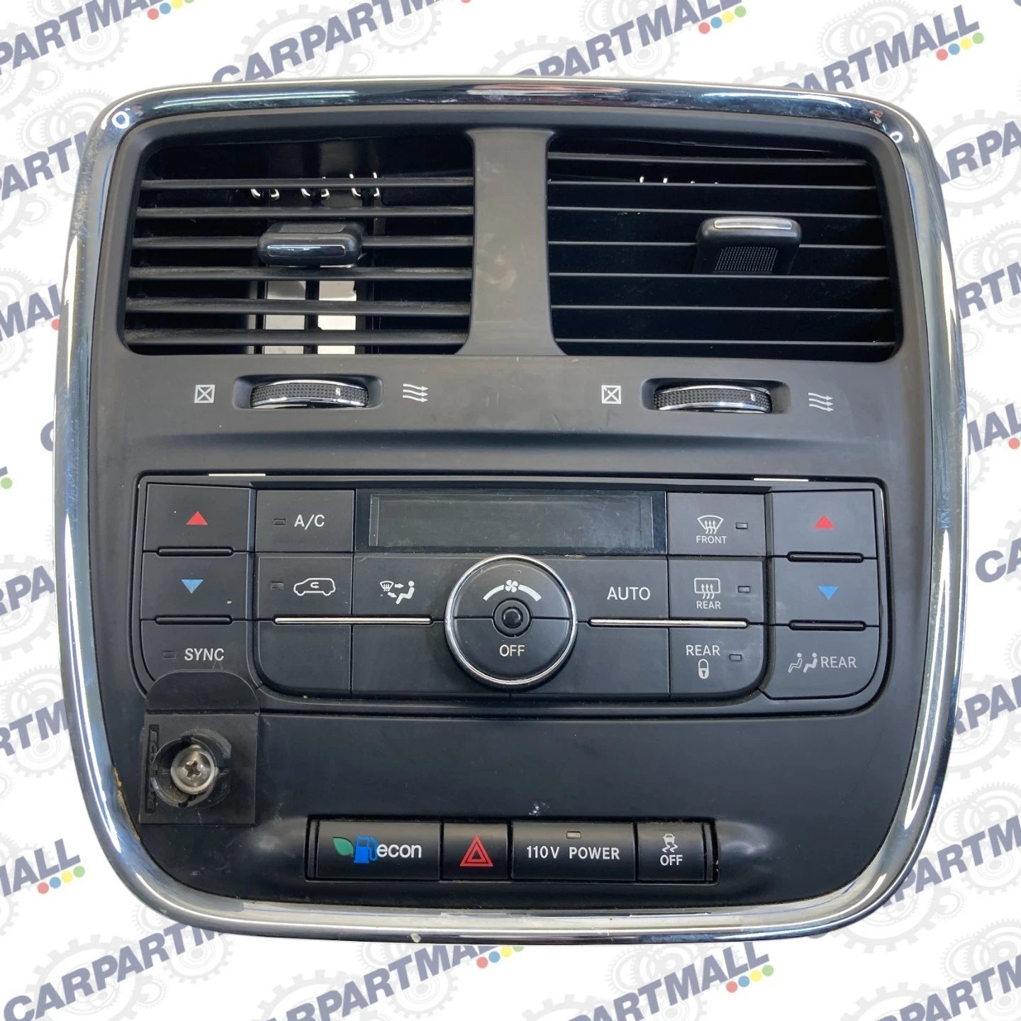 12-20 DODGE GRAND CARAVAN CLIMATE CONTROL TRIM BEZEL W/ AIR VENT P55111236AF OEM