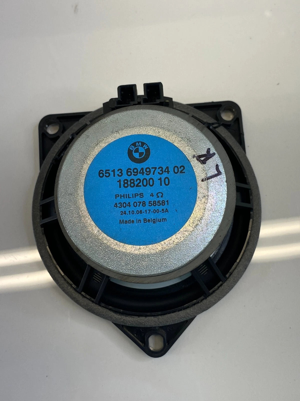 2007-2013 BMW X5 REAR LEFT SIDE DOOR SOUND SYSTEM AUDIO SPEAKER 65136949734 OEM