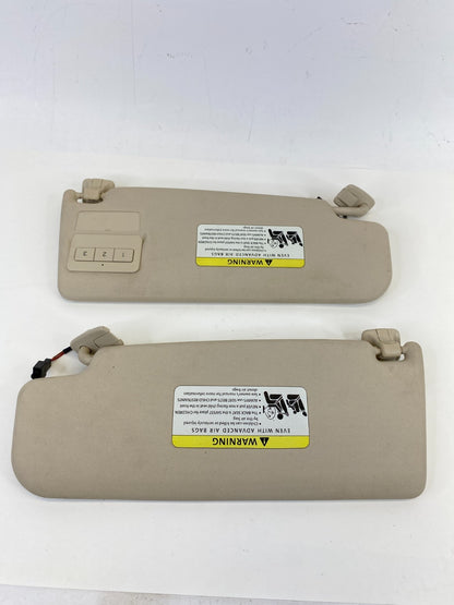 2009-2017 Volkswagen CC Roof Left & Right Sunvisor Set Sun Visor Shade OEM