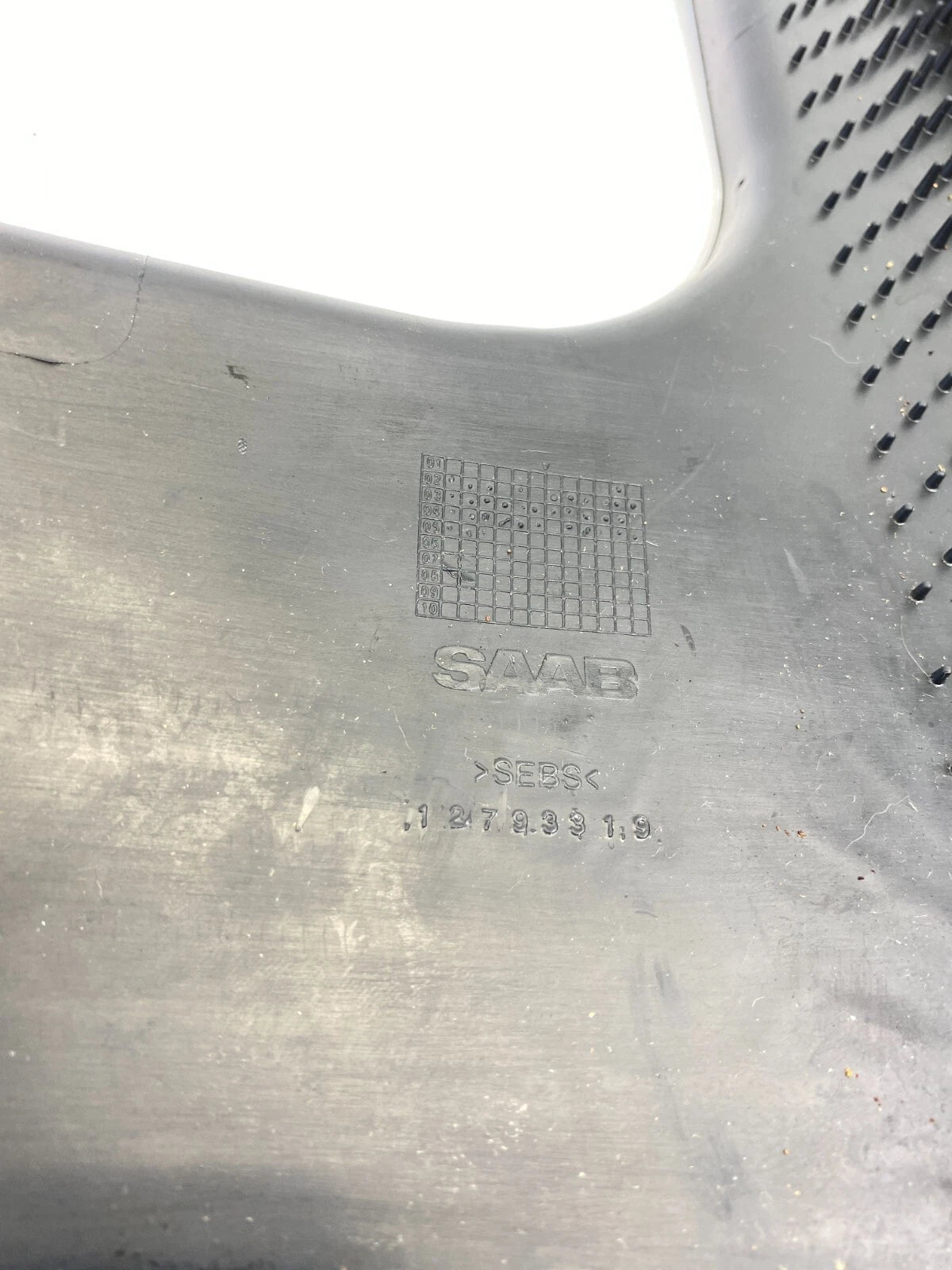 2003-2011 SAAB 9-3 GLOVE BOX STORAGE CONSOLE MAT LINER INSERT RUBBER 12793319